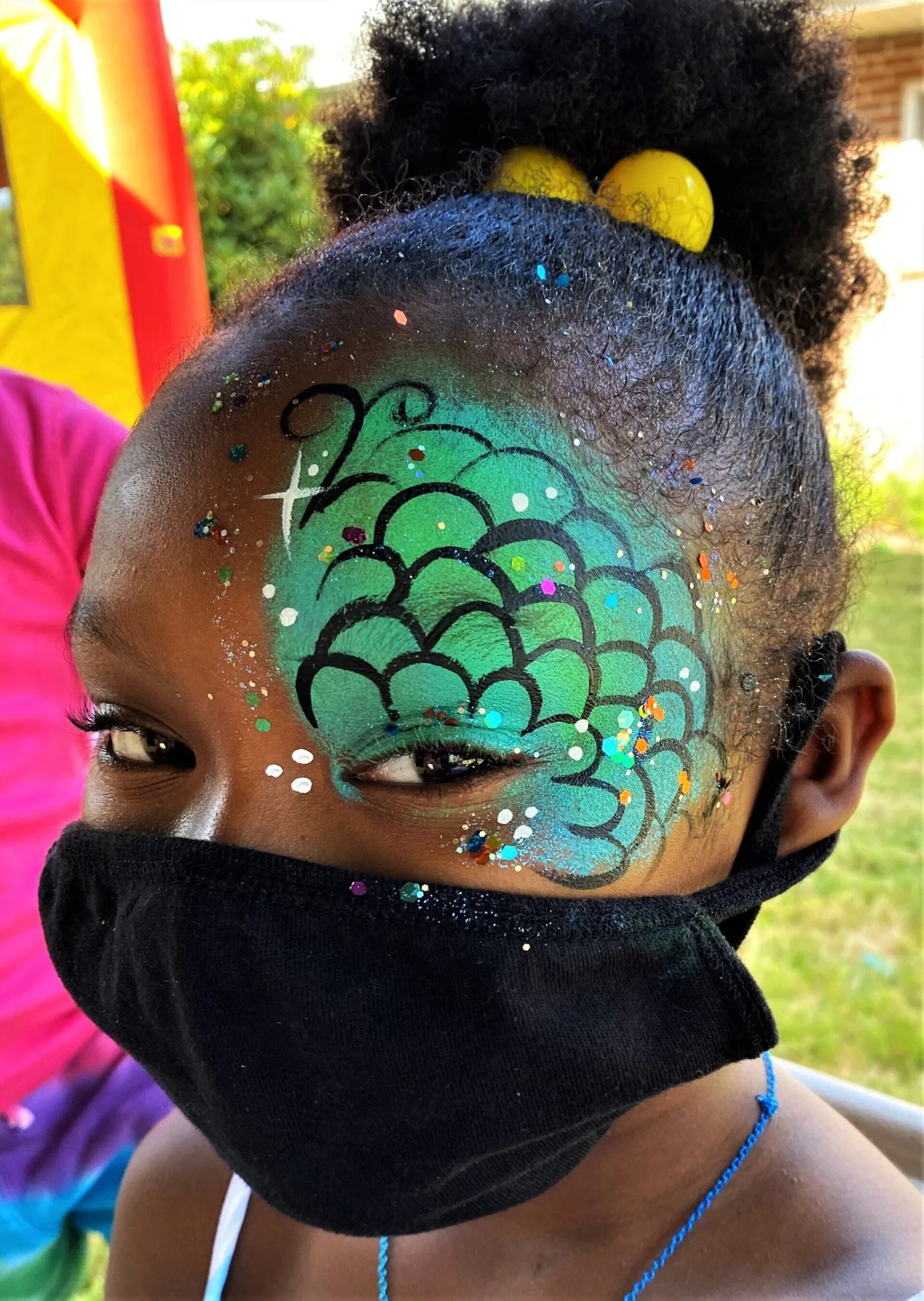 Innovative face painting designs for mask-wearing party-goers